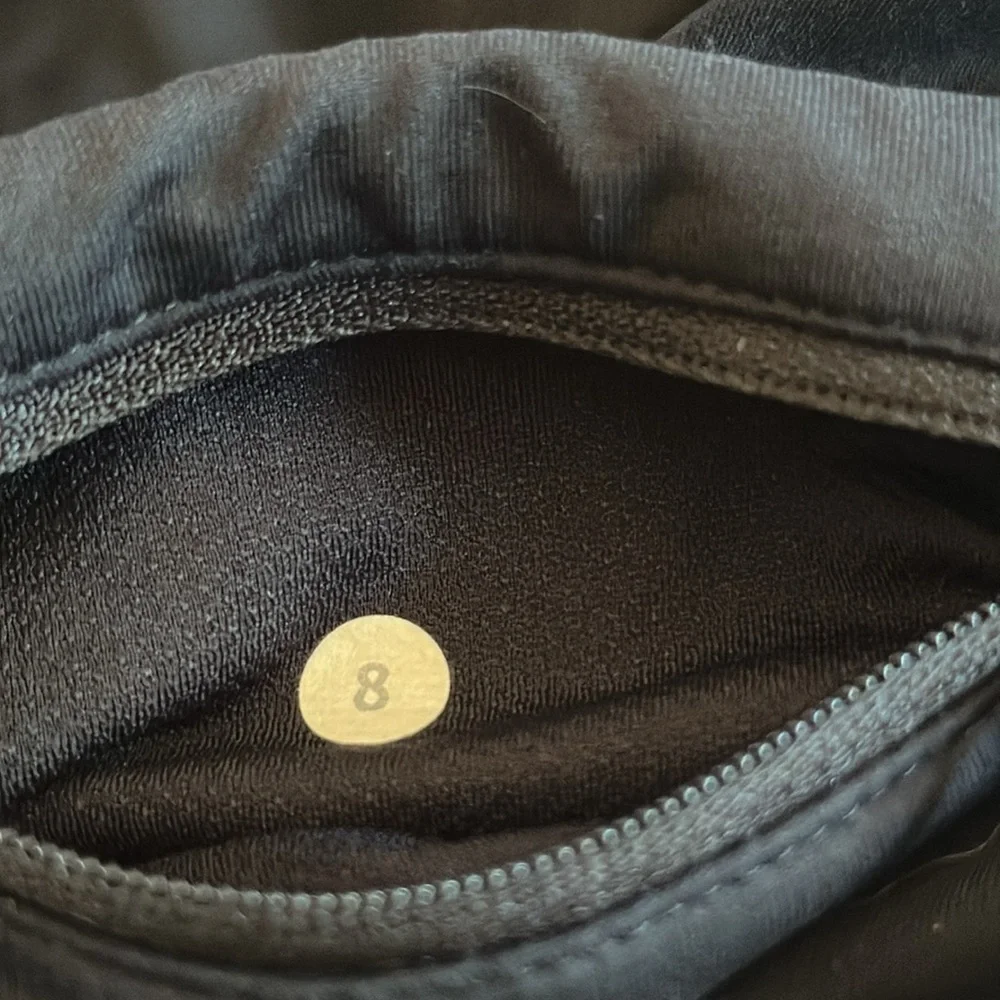 Women’s Lululemon Pace Rival Skort II Black and Multicolor Size 8